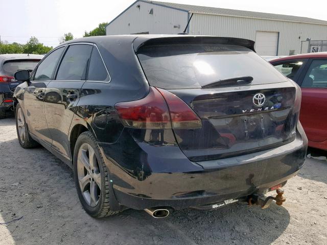 4T3BK3BB7AU033805 - 2010 TOYOTA VENZA BLACK photo 3