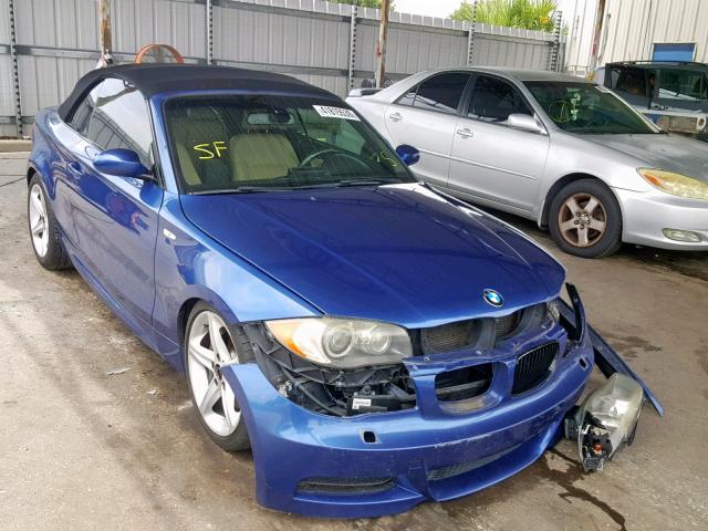 WBAUN93528VF55707 - 2008 BMW 135 I BLUE photo 1