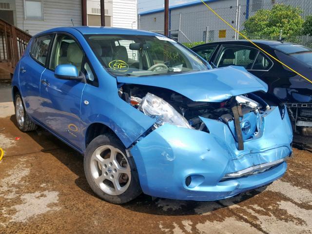 JN1AZ0CP2CT021621 - 2012 NISSAN LEAF SV BLUE photo 1