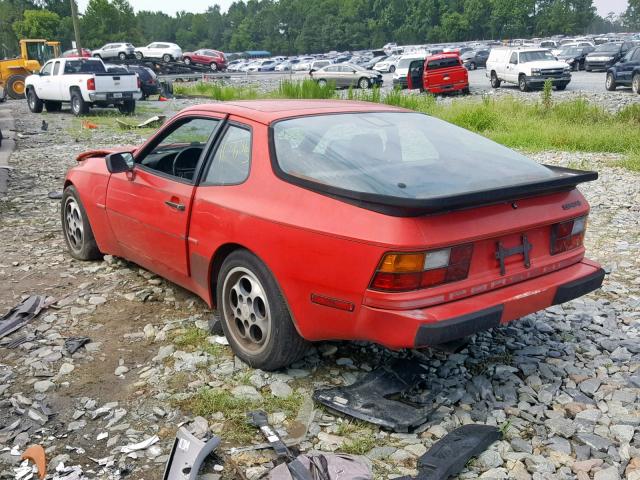 WP0AB0947JN471202 - 1988 PORSCHE 944 RED photo 3