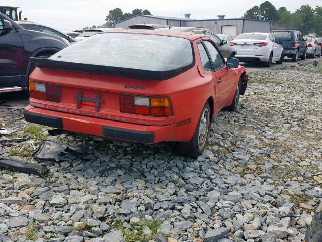 WP0AB0947JN471202 - 1988 PORSCHE 944 RED photo 4