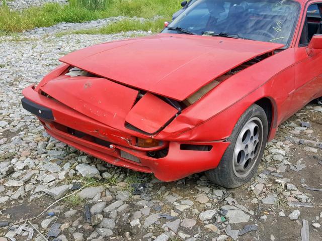 WP0AB0947JN471202 - 1988 PORSCHE 944 RED photo 9