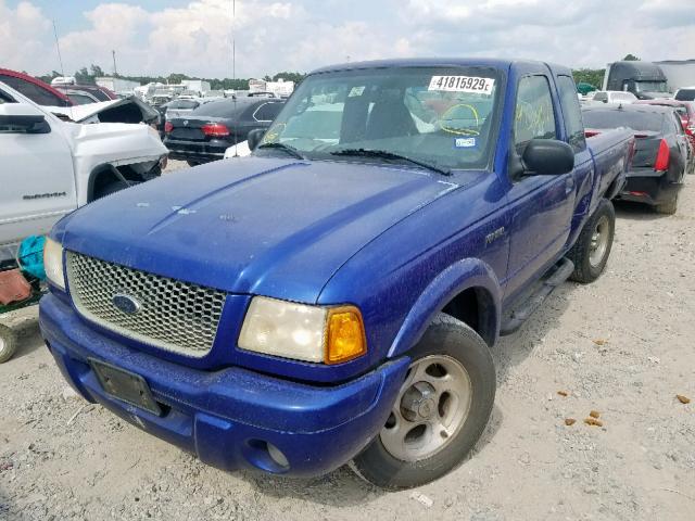 1FTYR44U33PB63766 - 2003 FORD RANGER SUP BLUE photo 2