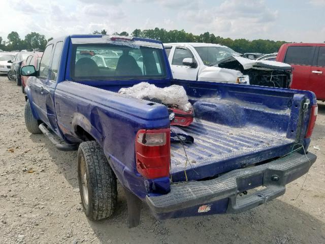 1FTYR44U33PB63766 - 2003 FORD RANGER SUP BLUE photo 3