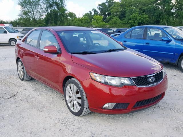 KNAFW4A33A5095163 - 2010 KIA FORTE SX MAROON photo 1