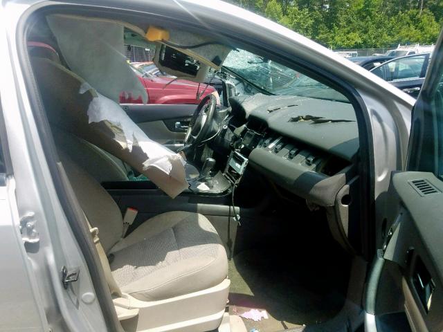 2FMDK4JC4DBC27154 - 2013 FORD EDGE SEL SILVER photo 5