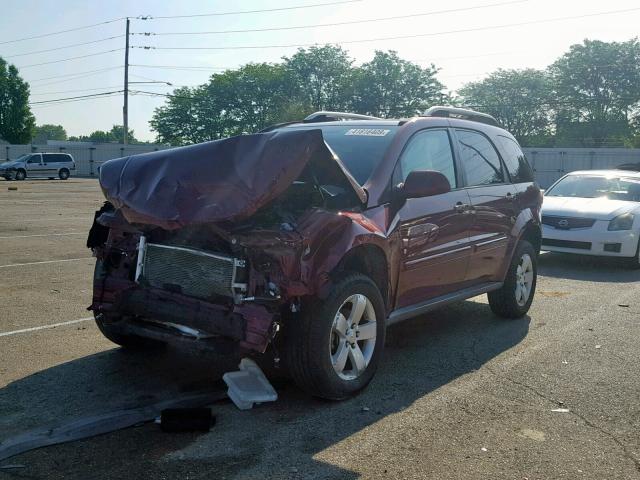 2CKDL33F196207889 - 2009 PONTIAC TORRENT BURGUNDY photo 2