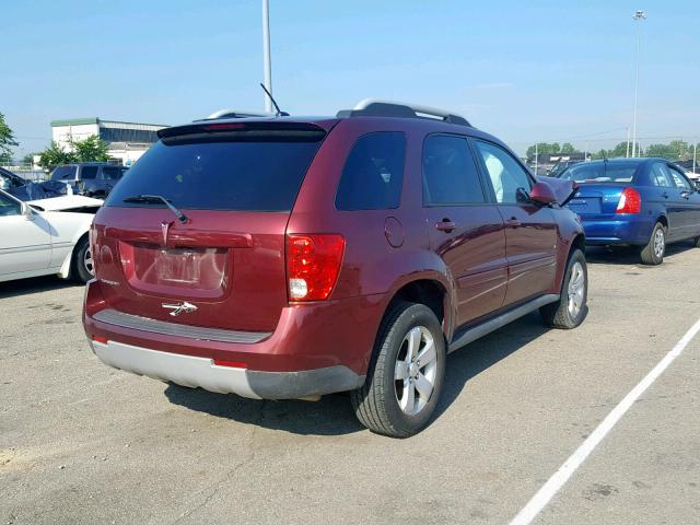 2CKDL33F196207889 - 2009 PONTIAC TORRENT BURGUNDY photo 4