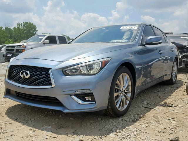 JN1EV7AR1KM556961 - 2019 INFINITI Q50 LUXE BLUE photo 2