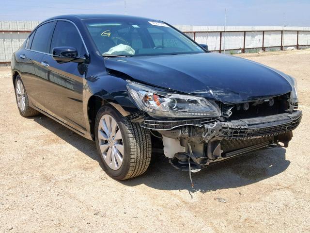 1HGCR2F83DA230256 - 2013 HONDA ACCORD EXL BLACK photo 1