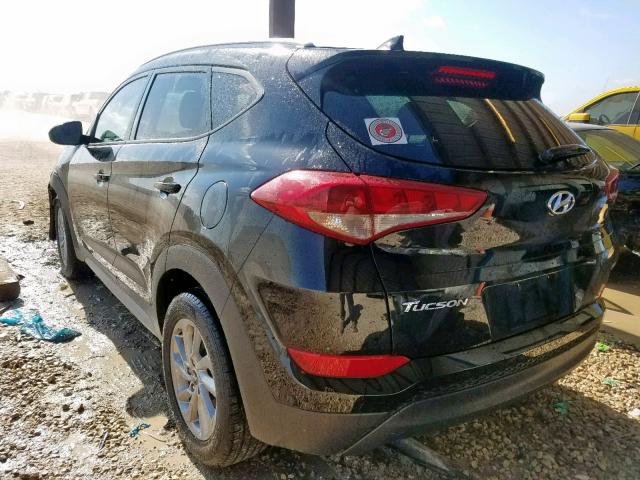 KM8J33A40JU616947 - 2018 HYUNDAI TUCSON SEL BLACK photo 3