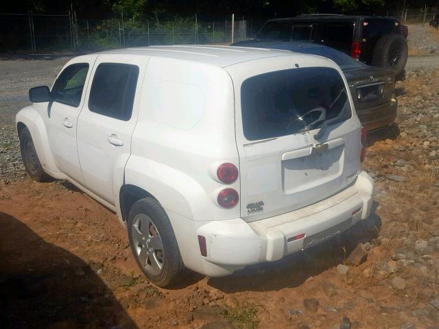 3GNCA13B69S557067 - 2009 CHEVROLET HHR LS WHITE photo 3