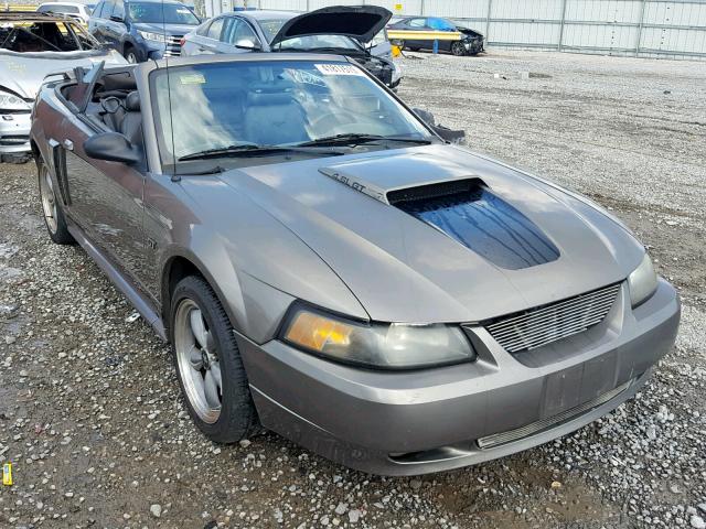 1FAFP45XX2F105198 - 2002 FORD MUSTANG GT CHARCOAL photo 1