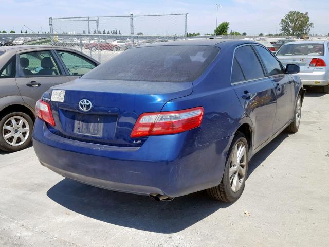 4T1BE46K37U151309 - 2007 TOYOTA CAMRY NEW BLUE photo 4