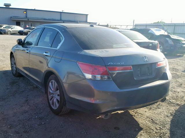 5KBCP3F82BB003673 - 2011 HONDA ACCORD EXL GRAY photo 3