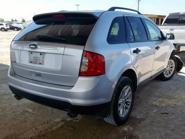 2FMDK3GC8DBC92428 - 2013 FORD EDGE SE SILVER photo 4