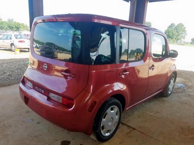 JN8AZ28R19T126473 - 2009 NISSAN CUBE BASE MAROON photo 4