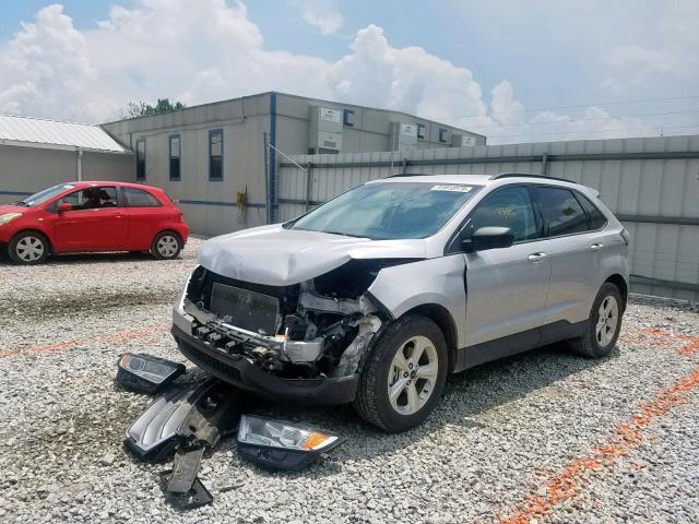 2FMTK3G82FBB91489 - 2015 FORD EDGE SE SILVER photo 2