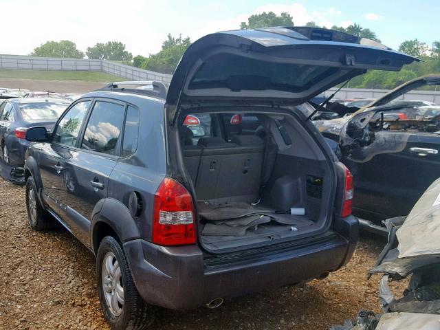 KM8JN12D07U632099 - 2007 HYUNDAI TUCSON SE GRAY photo 3