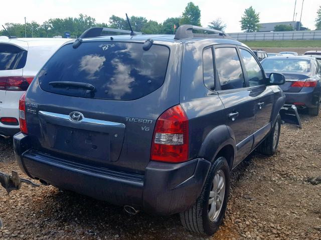 KM8JN12D07U632099 - 2007 HYUNDAI TUCSON SE GRAY photo 4