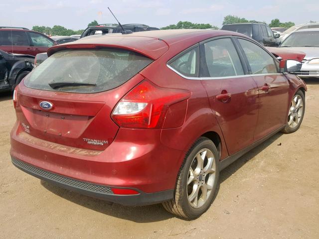 1FADP3N27DL383857 - 2013 FORD FOCUS TITA RED photo 4