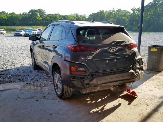 KM8K62AA8KU254525 - 2019 HYUNDAI KONA SEL BLACK photo 3