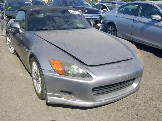 JHMAP1140YT005828 - 2000 HONDA S2000 GRAY photo 1