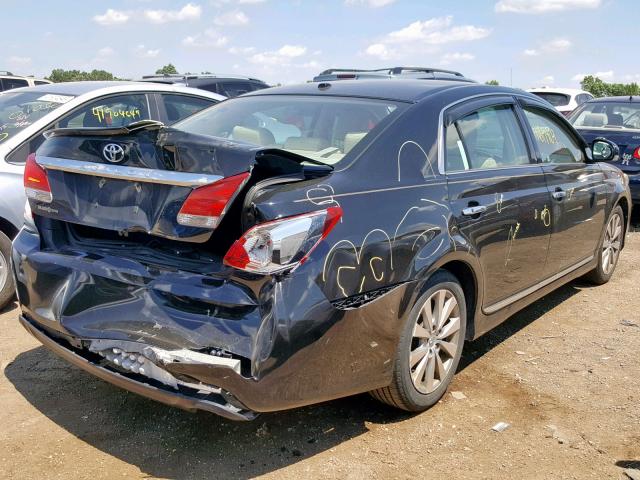 4T1BK3DB2BU384869 - 2011 TOYOTA AVALON BAS BLACK photo 4