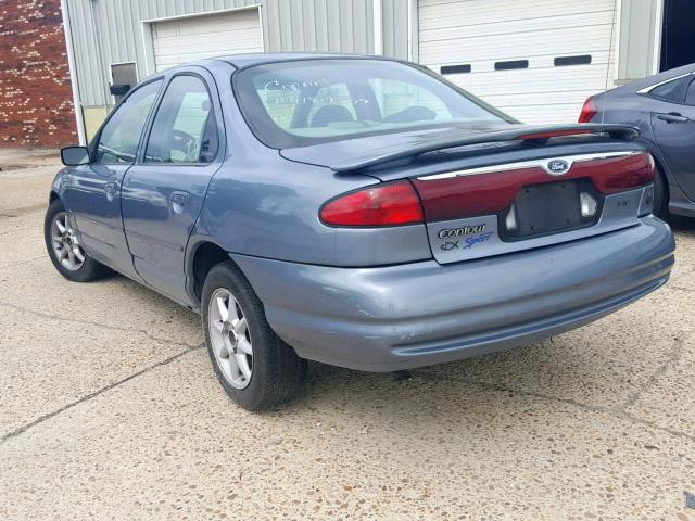 1FAFP66L0YK125807 - 2000 FORD CONTOUR SE BLUE photo 3