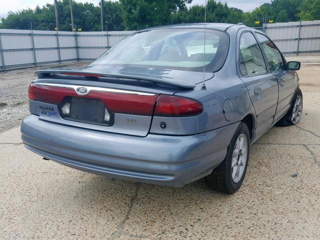 1FAFP66L0YK125807 - 2000 FORD CONTOUR SE BLUE photo 4