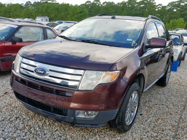 2FMDK3JC2ABA73131 - 2010 FORD EDGE SEL MAROON photo 2