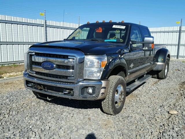 1FT8W4DT2DEA77538 - 2013 FORD F450 SUPER GREEN photo 2