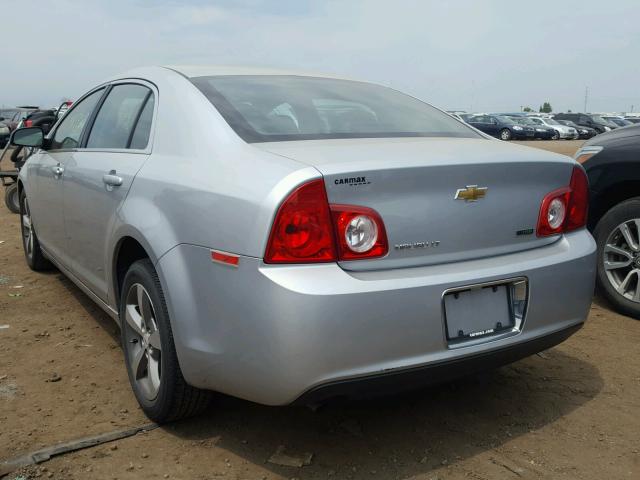 1G1ZC5EU0BF395488 - 2011 CHEVROLET MALIBU 1LT SILVER photo 3
