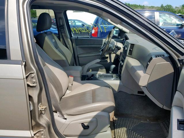 1J4GR48K16C287786 - 2006 JEEP GRAND CHER GRAY photo 5