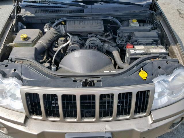 1J4GR48K16C287786 - 2006 JEEP GRAND CHER GRAY photo 7