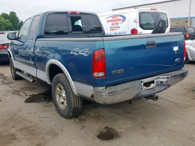 1FTRX18L7YNB79420 - 2000 FORD F150 BLUE photo 3