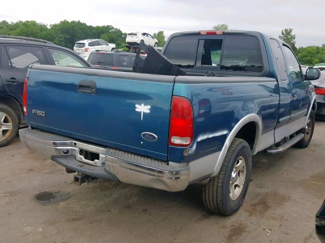 1FTRX18L7YNB79420 - 2000 FORD F150 BLUE photo 4