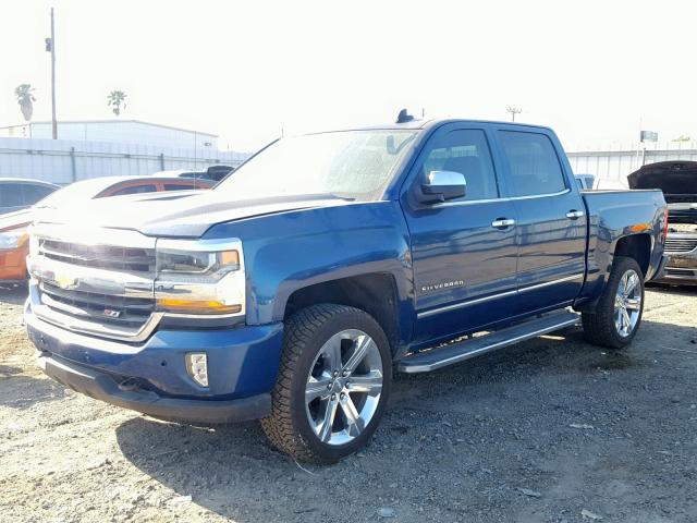 3GCUKSEC5HG180500 - 2017 CHEVROLET SILVERADO BLUE photo 2