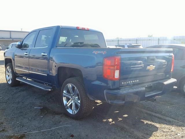 3GCUKSEC5HG180500 - 2017 CHEVROLET SILVERADO BLUE photo 3