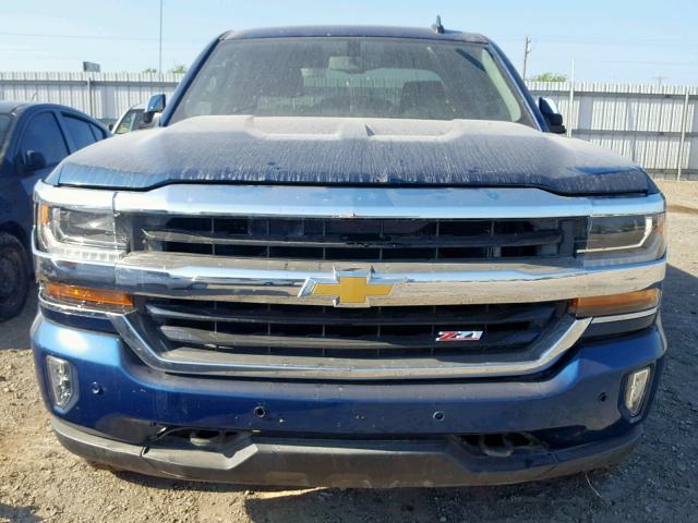 3GCUKSEC5HG180500 - 2017 CHEVROLET SILVERADO BLUE photo 9