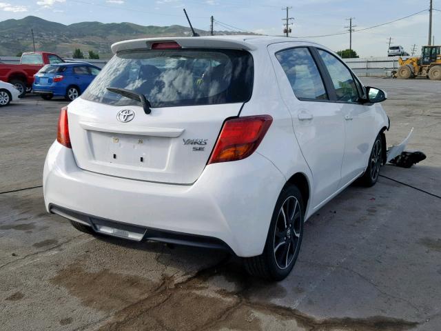 VNKKTUD38HA074078 - 2017 TOYOTA YARIS L WHITE photo 4