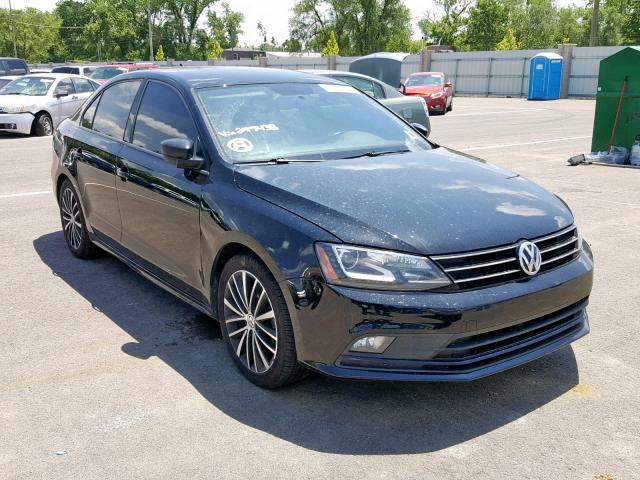 3VWD17AJ5GM277438 - 2016 VOLKSWAGEN JETTA SPOR BLACK photo 1