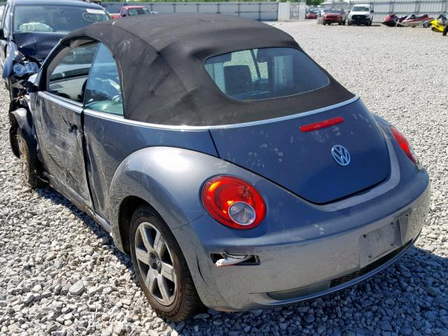 3VWRF31Y96M305561 - 2006 VOLKSWAGEN NEW BEETLE ვერცხლისფერი ფოტო 3