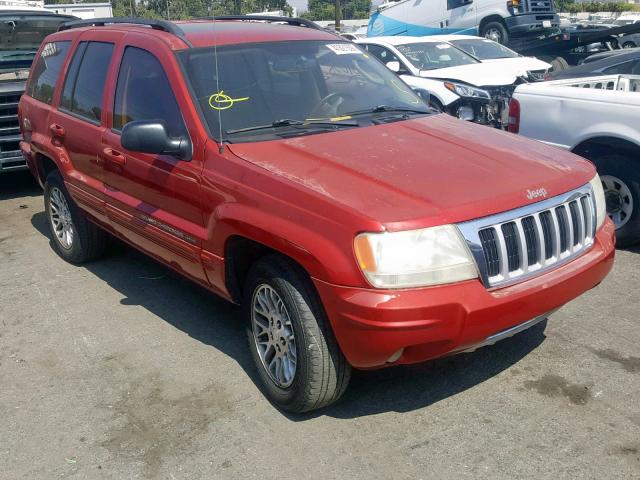 1J4GW58N84C217272 - 2004 JEEP GRAND CHER MAROON photo 1