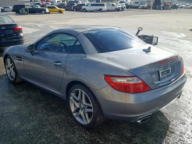 WDDPK4HA4FF101678 - 2015 MERCEDES-BENZ SLK 250 GRAY photo 3