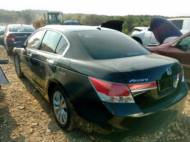 1HGCP3F89BA016820 - 2011 HONDA ACCORD EXL BLACK photo 3