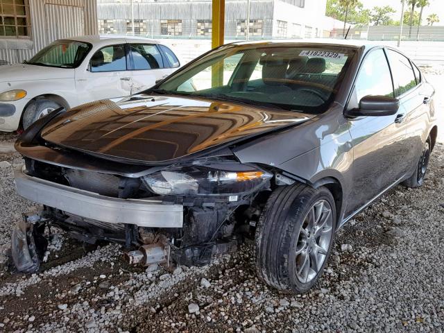 1C3CDFBH6DD134912 - 2013 DODGE DART SXT GRAY photo 2