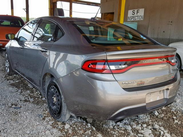 1C3CDFBH6DD134912 - 2013 DODGE DART SXT GRAY photo 3