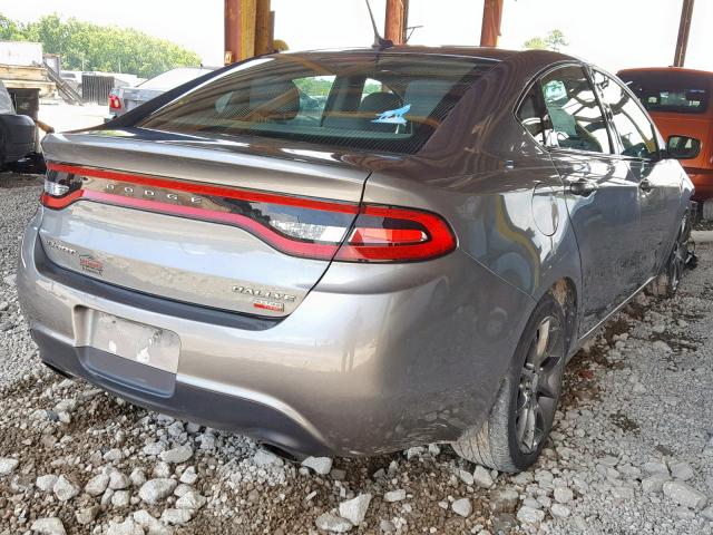 1C3CDFBH6DD134912 - 2013 DODGE DART SXT GRAY photo 4