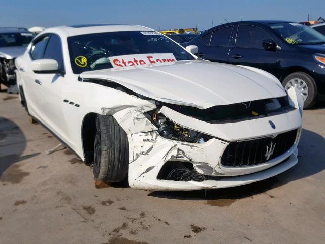 ZAM57XSA6E1084306 - 2014 MASERATI GHIBLI WHITE photo 1